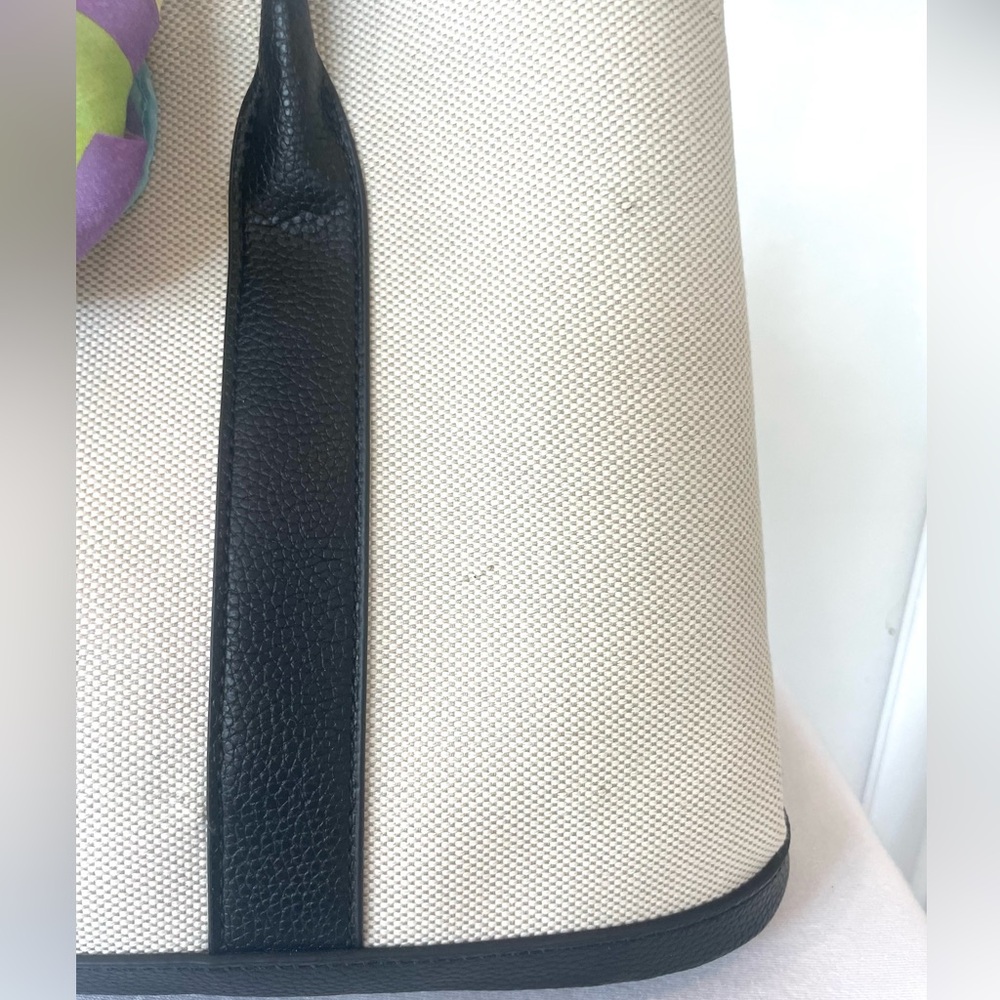 Custom Canvas & Leather Butterfly Tote, w/14 vintage brooches, strap, pouch - Picture 11 of 16